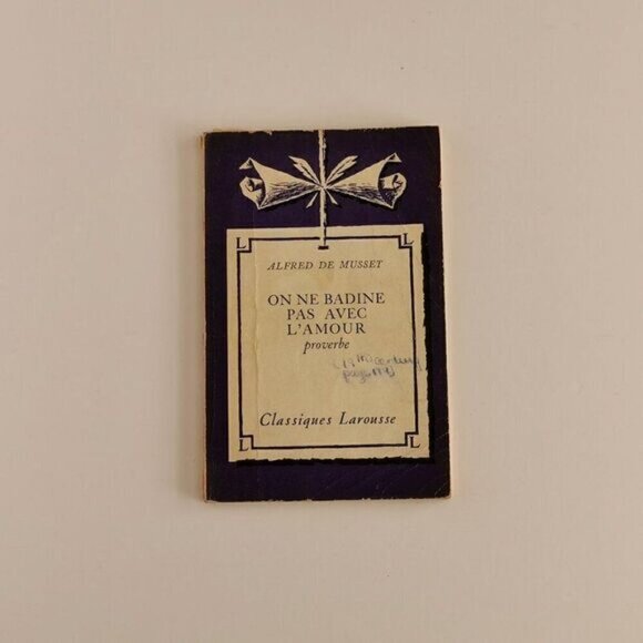 On ne badine pas avec l'amour (No Trifling with Love) French Play Pocket Book - Picture 2 of 11